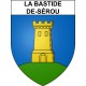 Pegatinas escudo de armas de La Bastide-de-Sérou adhesivo de la etiqueta engomada