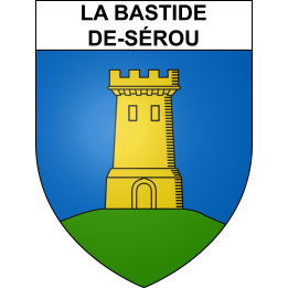 La Bastide-de-Sérou 09 ville sticker blason écusson autocollant adhésif