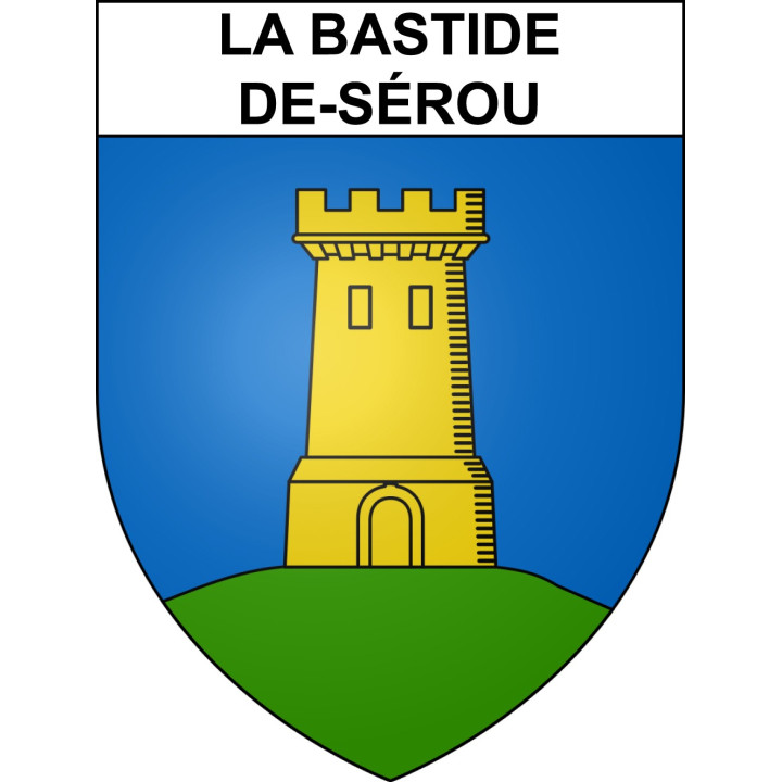 Stickers coat of arms La Bastide-de-Sérou adhesive sticker