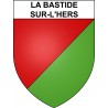 Stickers coat of arms La Bastide-sur-l'Hers adhesive sticker