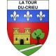 La Tour-du-Crieu 09 ville sticker blason écusson autocollant adhésif