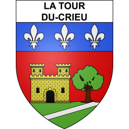 La Tour-du-Crieu Sticker wappen, gelsenkirchen, augsburg, klebender aufkleber