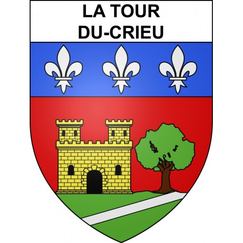 Adesivi stemma La Tour-du-Crieu adesivo