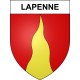 Lapenne 09 ville sticker blason écusson autocollant adhésif