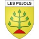 Les Pujols 09 ville sticker blason écusson autocollant adhésif