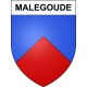 Pegatinas escudo de armas de Malegoude adhesivo de la etiqueta engomada