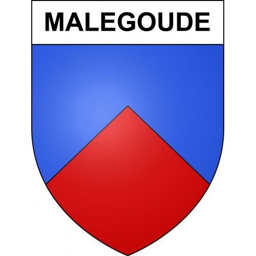 Malegoude 09 ville sticker blason écusson autocollant adhésif