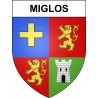 Miglos 09 ville sticker blason écusson autocollant adhésif