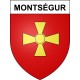 Pegatinas escudo de armas de Montségur adhesivo de la etiqueta engomada