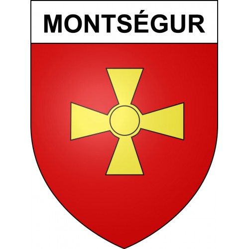 Pegatinas escudo de armas de Montségur adhesivo de la etiqueta engomada