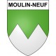 Pegatinas escudo de armas de Moulin-Neuf adhesivo de la etiqueta engomada
