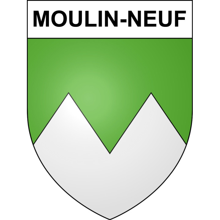 Moulin-Neuf 09 ville sticker blason écusson autocollant adhésif