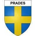 Prades 09 ville sticker blason écusson autocollant adhésif