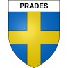 Prades 09 ville sticker blason écusson autocollant adhésif