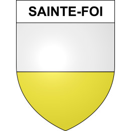 Pegatinas escudo de armas de Sainte-Foi adhesivo de la etiqueta engomada