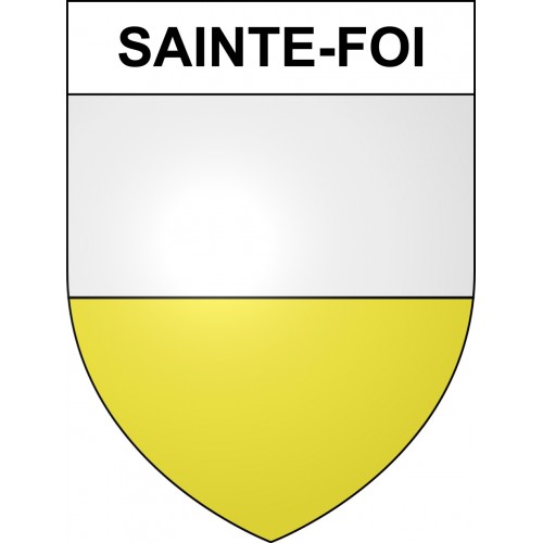 Sainte-Foi 09 ville sticker blason écusson autocollant adhésif