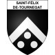 Stickers coat of arms Saint-Félix-de-Tournegat adhesive sticker