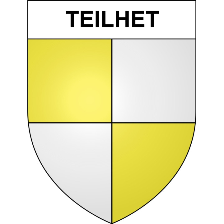 Teilhet 09 ville sticker blason écusson autocollant adhésif