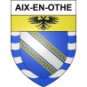 Pegatinas escudo de armas de Aix-en-Othe adhesivo de la etiqueta engomada