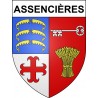 Adesivi stemma Assencières adesivo