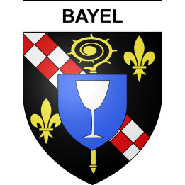 Bayel 10 ville sticker blason écusson autocollant adhésif