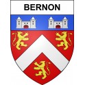 Pegatinas escudo de armas de Bernon adhesivo de la etiqueta engomada