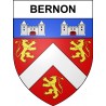 Pegatinas escudo de armas de Bernon adhesivo de la etiqueta engomada