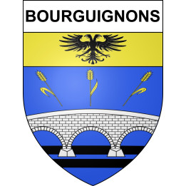 Bourguignons 10 ville sticker blason écusson autocollant adhésif