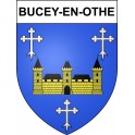 Pegatinas escudo de armas de Bucey-en-Othe adhesivo de la etiqueta engomada
