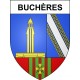 Buchères 10 ville sticker blason écusson autocollant adhésif