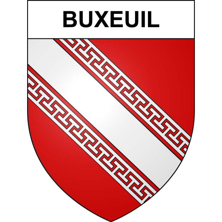 Stickers coat of arms Buxeuil adhesive sticker