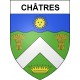 Stickers coat of arms Châtres adhesive sticker