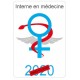 Caducée interne en médecine logo 501 sticker autocollant