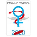 Caduceus pflegeassistentin sticker aufkleber