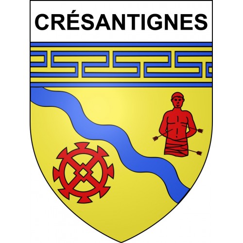 Adesivi stemma Crésantignes adesivo