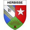 Stickers coat of arms Herbisse adhesive sticker
