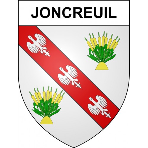 Pegatinas escudo de armas de Joncreuil adhesivo de la etiqueta engomada