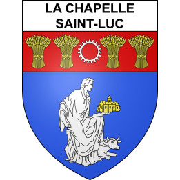 Stickers coat of arms La Chapelle-Saint-Luc adhesive sticker