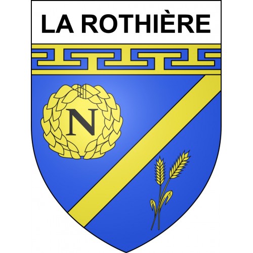 La Rothière 10 ville sticker blason écusson autocollant adhésif