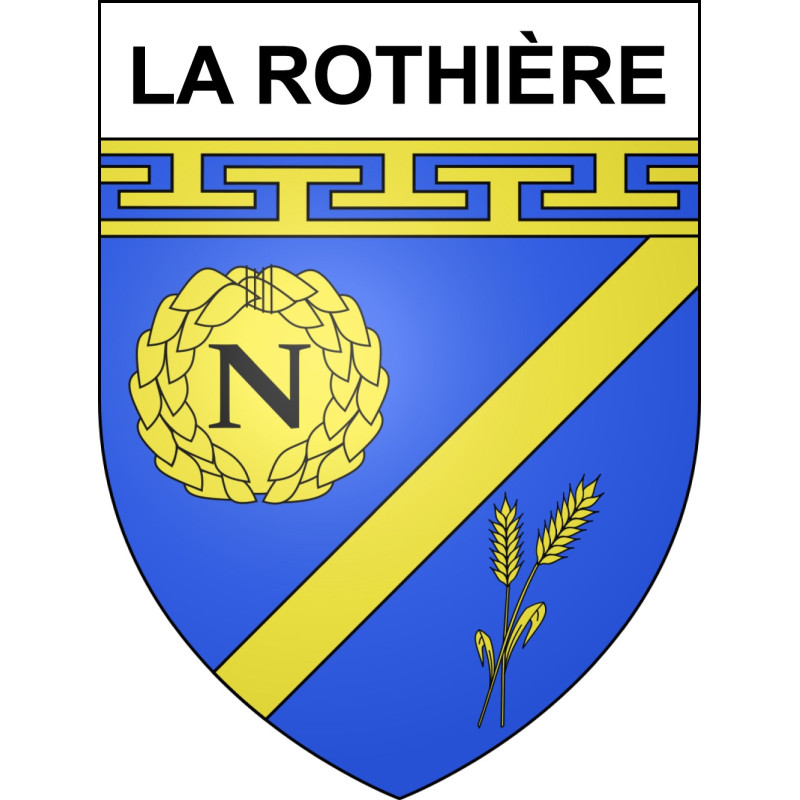 Stickers coat of arms La Rothière adhesive sticker