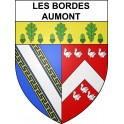 Les Bordes-Aumont 10 ville sticker blason écusson autocollant adhésif