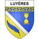 Luyères 10 ville sticker blason écusson autocollant adhésif