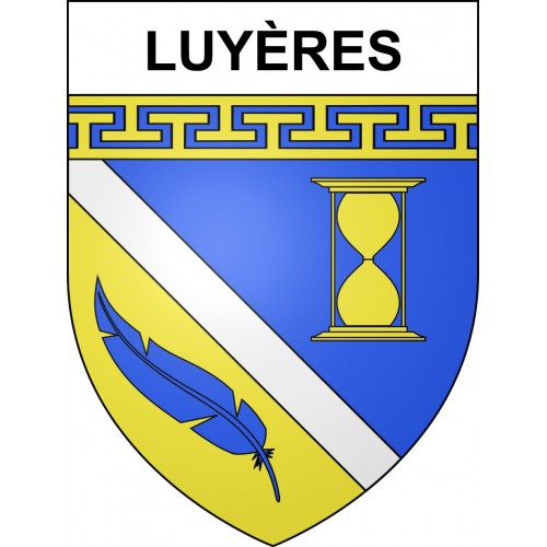 Adesivi stemma Luyères adesivo