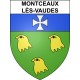 Pegatinas escudo de armas de Montceaux-lès-Vaudes adhesivo de la etiqueta engomada