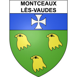 Montceaux-lès-Vaudes 10 ville sticker blason écusson autocollant adhésif