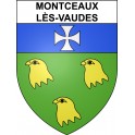 Montceaux-lès-Vaudes 10 ville sticker blason écusson autocollant adhésif