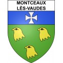 Montceaux-lès-Vaudes Sticker wappen, gelsenkirchen, augsburg, klebender aufkleber