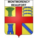 Pegatinas escudo de armas de Montmorency-Beaufort adhesivo de la etiqueta engomada