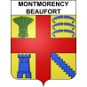 Pegatinas escudo de armas de Montmorency-Beaufort adhesivo de la etiqueta engomada
