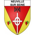 Neuville sur Seine Sticker wappen, gelsenkirchen, augsburg, klebender aufkleber